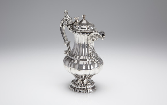 Spanish covered Silver Jug<br/>18th. Century