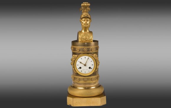 An Empire gilt bronze Clock mantel<br/>Circa 1800