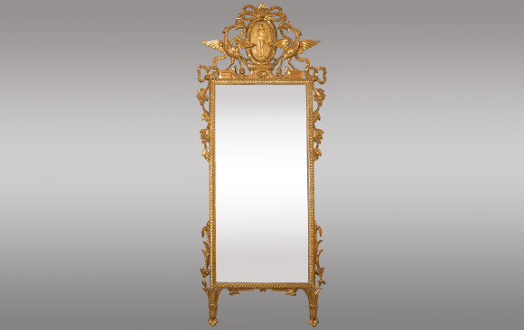 Mirror in gilded wood<br/>from Tuscany, Italy<br/> 18th Century