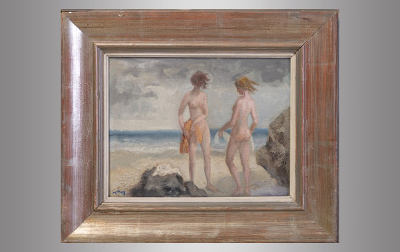 Ricardo Summers ''Serny'' (1908-1995) <br/>''Figures on the beach''