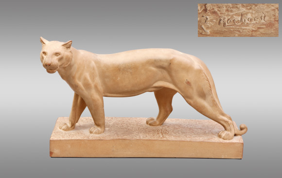 ''Walking Panther'' Terracotta<br/> Circa 1930