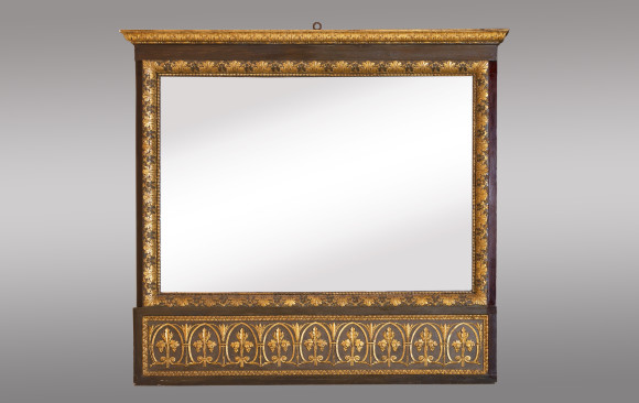 Tuscan Neoclassical Carved Mirror<br/> Early 19th. Century