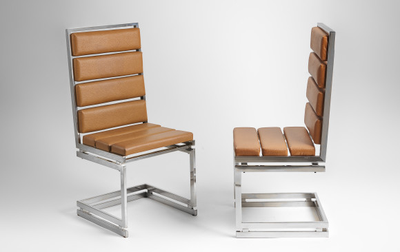 Six Italian Dining Chairs<br/> by Romeo Rega <br/> 1970´s