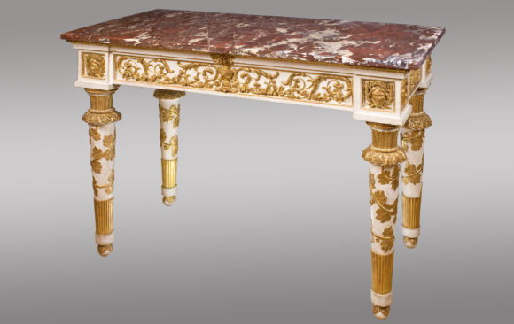 Spectacular pair of Neapolitan Consoles<br/> Circa 1810