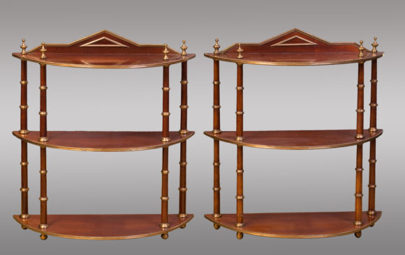 Nice Pair of Hanging Shelves<br/> Baltics<br/> Mid Nineteenth Century